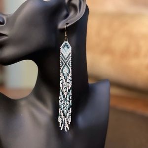 Handmade Miyuki seed earring.